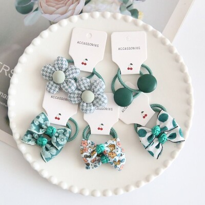 10 bucăți bricolaj benzile elastice cu flori cu fundă mare pentru copii, fete, legături de păr dulci, bentițe de modă, accesorii pentru păr, banda de cauciuc pentru copii