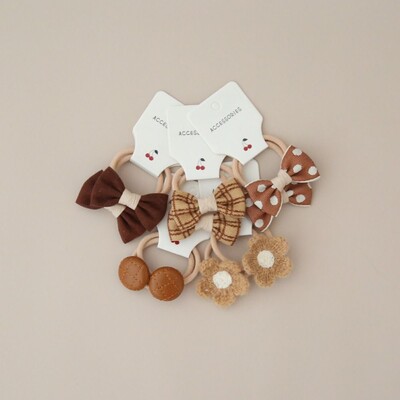 10 bucăți bricolaj benzile elastice cu flori cu fundă mare pentru copii, fete, legături de păr dulci, bentițe de modă, accesorii pentru păr, banda de cauciuc pentru copii