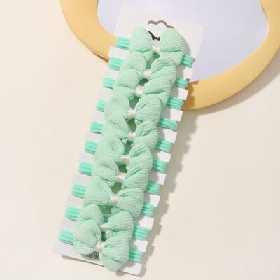 10kom Mekana mašna za kosu za djevojčice Uže Elastične gumice za kosu Dodaci za kosu za djecu Vezica za kosu Držač za rep