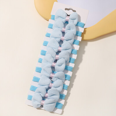 10kom Mekana mašna za kosu za djevojčice Uže Elastične gumice za kosu Dodaci za kosu za djecu Vezica za kosu Držač za rep