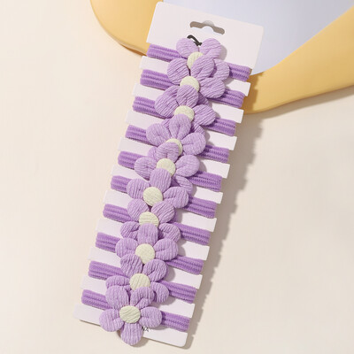 10kom Mekana mašna za kosu za djevojčice Uže Elastične gumice za kosu Dodaci za kosu za djecu Vezica za kosu Držač za rep