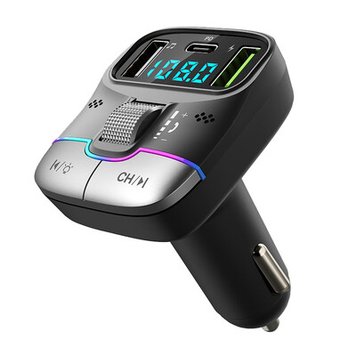 Bluetooth 5.4 FM odašiljač automobilski MP3 glazbeni player auto bez gubitaka USB upaljač auto punjač PD brzo punjenje