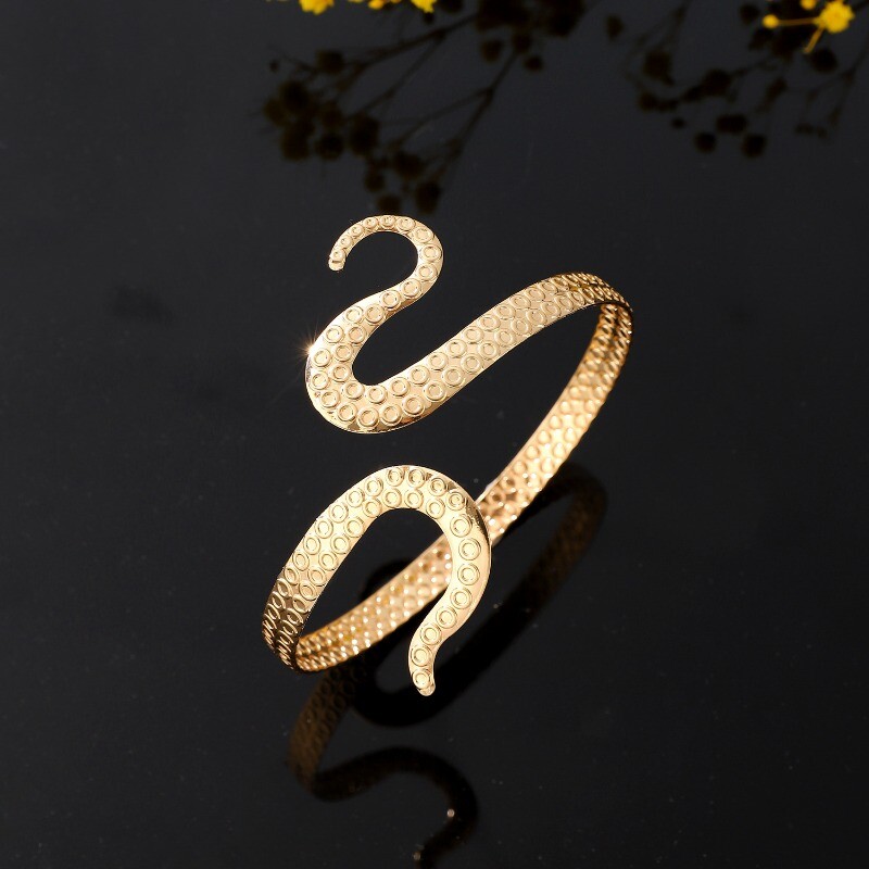 Brățară cu caracatiță exagerată, inel cu braț curbat în formă de șarpe personalizat, bijuterii la modă pentru femei, hip-hop, rock punk