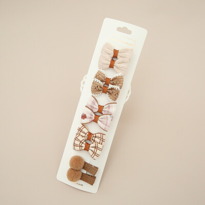 Dječje kopče za kosu, pokrivala za glavu, dodaci za kosu za bebe, tkanina za potpuno pokrivanje, mašne za djevojčice, 10 po kompletu