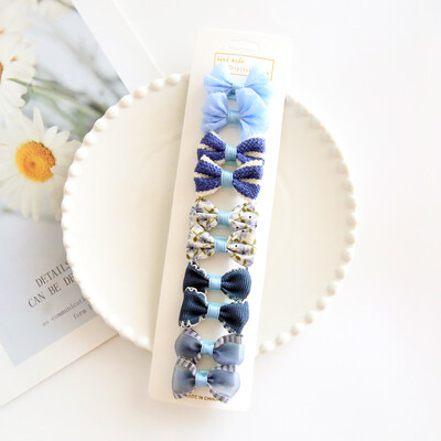 Dječje kopče za kosu, pokrivala za glavu, dodaci za kosu za bebe, tkanina za potpuno pokrivanje, mašne za djevojčice, 10 po kompletu