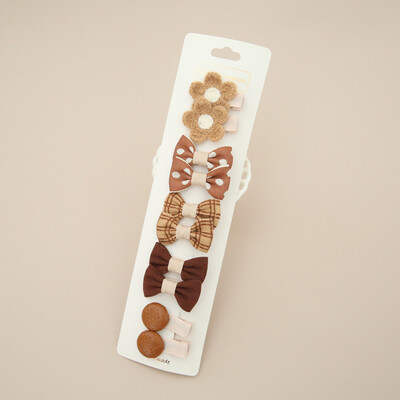 Dječje kopče za kosu, pokrivala za glavu, dodaci za kosu za bebe, tkanina za potpuno pokrivanje, mašne za djevojčice, 10 po kompletu