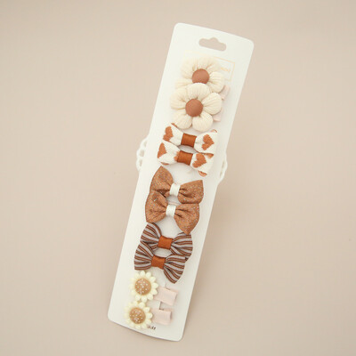 Dječje kopče za kosu, pokrivala za glavu, dodaci za kosu za bebe, tkanina za potpuno pokrivanje, mašne za djevojčice, 10 po kompletu