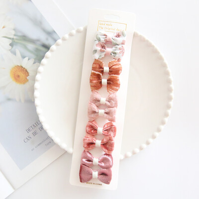 Dječje kopče za kosu, pokrivala za glavu, dodaci za kosu za bebe, tkanina za potpuno pokrivanje, mašne za djevojčice, 10 po kompletu