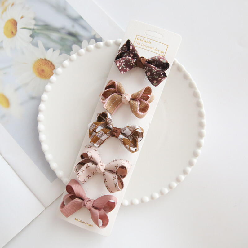 Dječje kopče za kosu, pokrivala za glavu, dodaci za kosu za bebe, tkanina za potpuno pokrivanje, mašne za djevojčice, 10 po kompletu