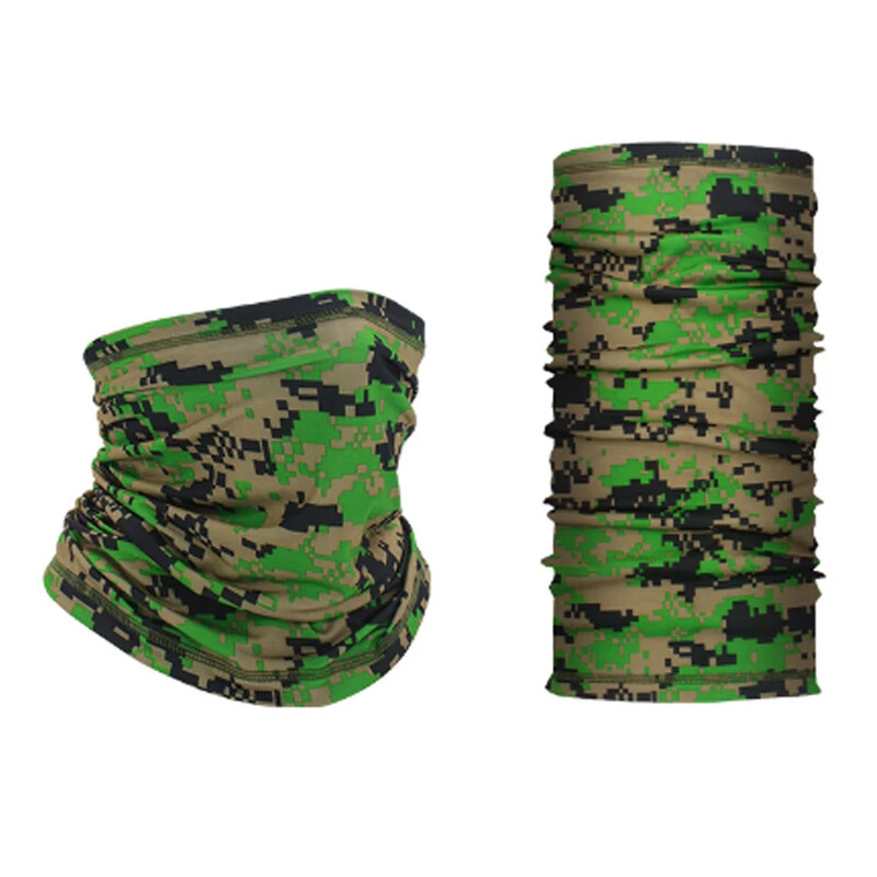Camuflaj imprimat Ice Silk Anti Praf UV Buff Bandana Cap Esarfă Mască de față pentru Motocicletă Bicicletă Pescuit Sport