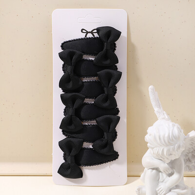 6 bucăți minunate funde ac de păr pentru copii pentru bebeluși, agrafe de păr de culoare uni, cleme de păr pentru fete, accesorii pentru păr pentru copii