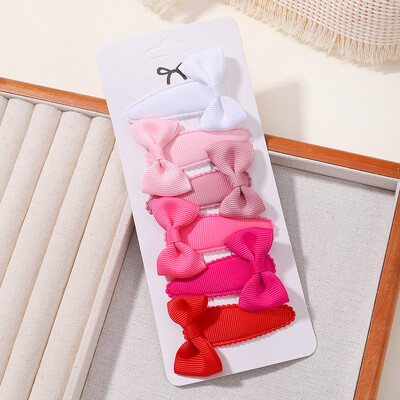 6 bucăți minunate funde ac de păr pentru copii pentru bebeluși, agrafe de păr de culoare uni, cleme de păr pentru fete, accesorii pentru păr pentru copii