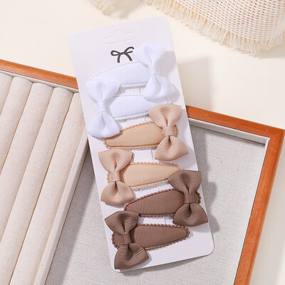 6 bucăți minunate funde ac de păr pentru copii pentru bebeluși, agrafe de păr de culoare uni, cleme de păr pentru fete, accesorii pentru păr pentru copii