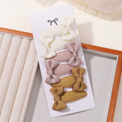 6 bucăți minunate funde ac de păr pentru copii pentru bebeluși, agrafe de păr de culoare uni, cleme de păr pentru fete, accesorii pentru păr pentru copii