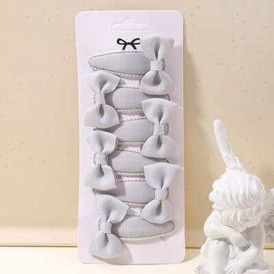 6 bucăți minunate funde ac de păr pentru copii pentru bebeluși, agrafe de păr de culoare uni, cleme de păr pentru fete, accesorii pentru păr pentru copii