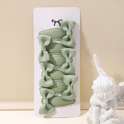 6 bucăți minunate funde ac de păr pentru copii pentru bebeluși, agrafe de păr de culoare uni, cleme de păr pentru fete, accesorii pentru păr pentru copii