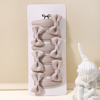 6 bucăți minunate funde ac de păr pentru copii pentru bebeluși, agrafe de păr de culoare uni, cleme de păr pentru fete, accesorii pentru păr pentru copii