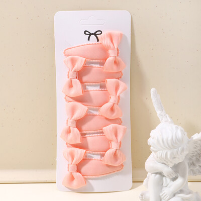 6 bucăți minunate funde ac de păr pentru copii pentru bebeluși, agrafe de păr de culoare uni, cleme de păr pentru fete, accesorii pentru păr pentru copii