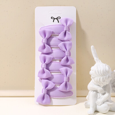 6 bucăți minunate funde ac de păr pentru copii pentru bebeluși, agrafe de păr de culoare uni, cleme de păr pentru fete, accesorii pentru păr pentru copii