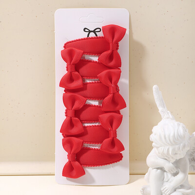 6 bucăți minunate funde ac de păr pentru copii pentru bebeluși, agrafe de păr de culoare uni, cleme de păr pentru fete, accesorii pentru păr pentru copii