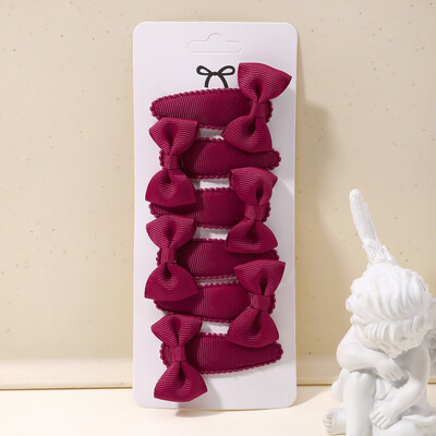 6 bucăți minunate funde ac de păr pentru copii pentru bebeluși, agrafe de păr de culoare uni, cleme de păr pentru fete, accesorii pentru păr pentru copii