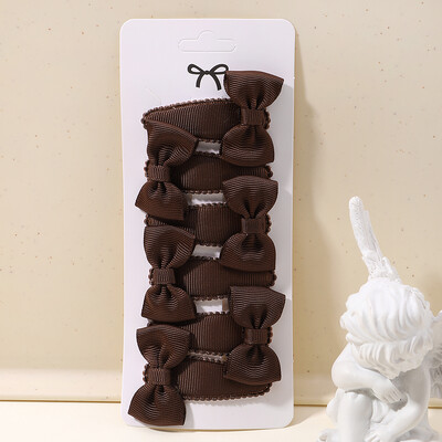 6 bucăți minunate funde ac de păr pentru copii pentru bebeluși, agrafe de păr de culoare uni, cleme de păr pentru fete, accesorii pentru păr pentru copii