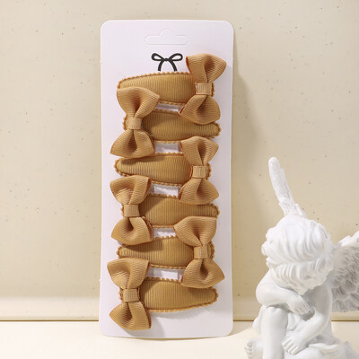 6 bucăți minunate funde ac de păr pentru copii pentru bebeluși, agrafe de păr de culoare uni, cleme de păr pentru fete, accesorii pentru păr pentru copii