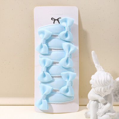 6 bucăți minunate funde ac de păr pentru copii pentru bebeluși, agrafe de păr de culoare uni, cleme de păr pentru fete, accesorii pentru păr pentru copii