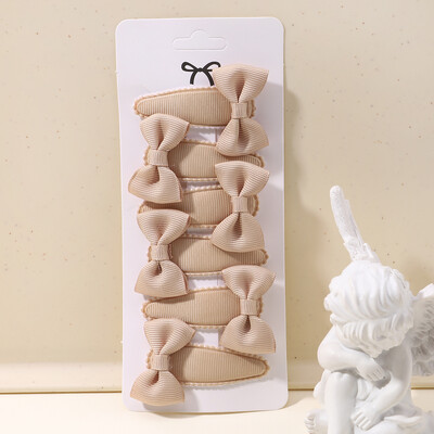 6 bucăți minunate funde ac de păr pentru copii pentru bebeluși, agrafe de păr de culoare uni, cleme de păr pentru fete, accesorii pentru păr pentru copii