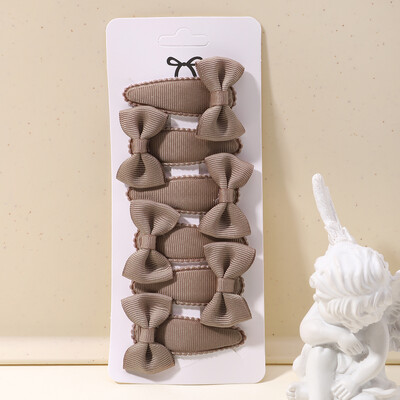 6 bucăți minunate funde ac de păr pentru copii pentru bebeluși, agrafe de păr de culoare uni, cleme de păr pentru fete, accesorii pentru păr pentru copii