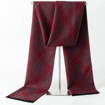 Brand de designer, carouri, iarnă, bărbați, eșarfă de cașmir, caldă, pashmina, ocazional, moale, lung, șal, înveliș, batic pentru bărbați, eșarfe de afaceri