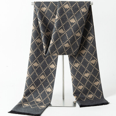 Brand de designer, carouri, iarnă, bărbați, eșarfă de cașmir, caldă, pashmina, ocazional, moale, lung, șal, înveliș, batic pentru bărbați, eșarfe de afaceri