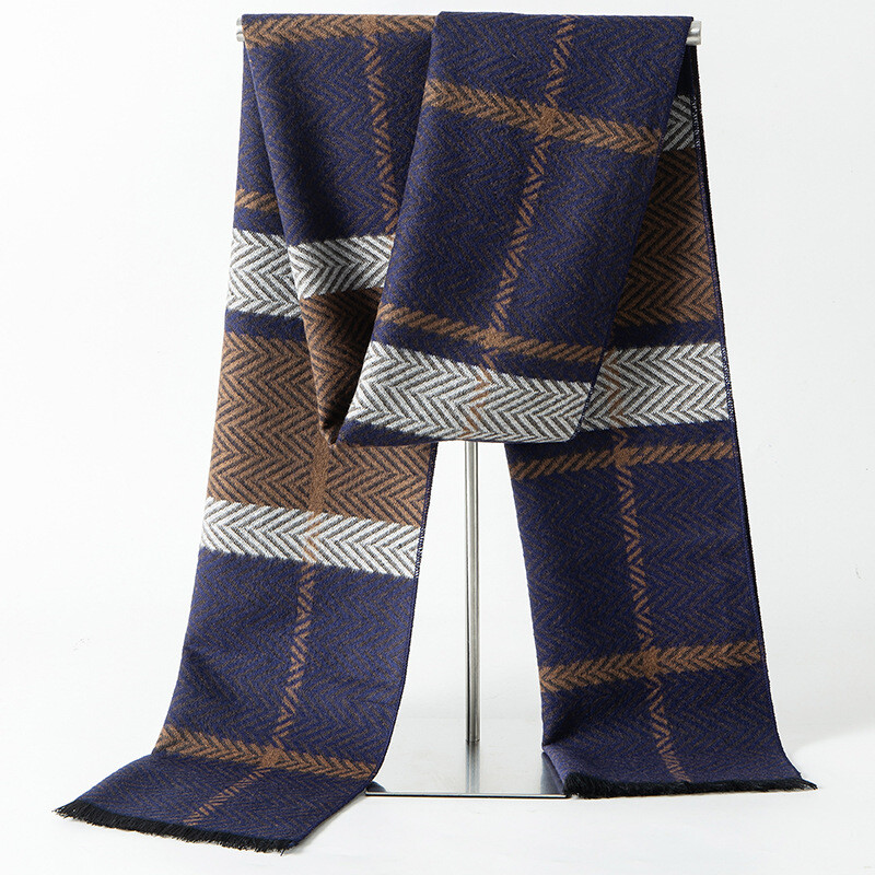 Brand de designer, carouri, iarnă, bărbați, eșarfă de cașmir, caldă, pashmina, ocazional, moale, lung, șal, înveliș, batic pentru bărbați, eșarfe de afaceri