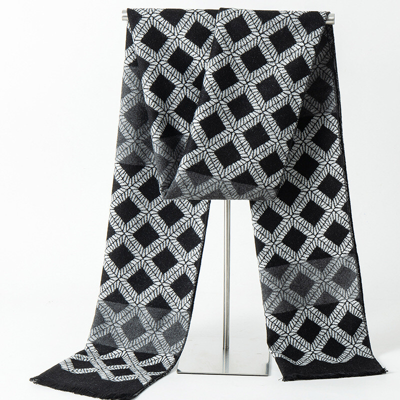 Brand de designer, carouri, iarnă, bărbați, eșarfă de cașmir, caldă, pashmina, ocazional, moale, lung, șal, înveliș, batic pentru bărbați, eșarfe de afaceri