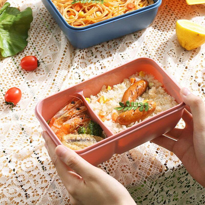 Prijenosna kutija za ručak Torbe za ručak za djecu Školski ured Bento kutija s posuđem Termalna torba Kompletan komplet Grijanje u mikrovalnoj pećnici
