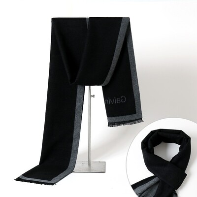 Eșarfă pentru bărbați în carouri de marcă de lux, iarnă, cașmir, eșarfe pentru bărbați, eșarfe pentru bărbați, șal lung, pashmina, Cadouri de Crăciun pentru bărbați