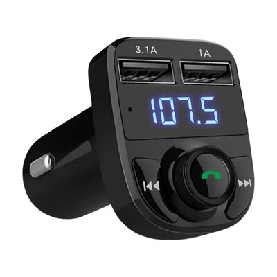 Automobilski Bluetooth 5.0 FM odašiljač PD Type-C Dual USB 3.1A Brzi punjač Šareno ambijentalno svjetlo Handsfree MP3 Modulator Player