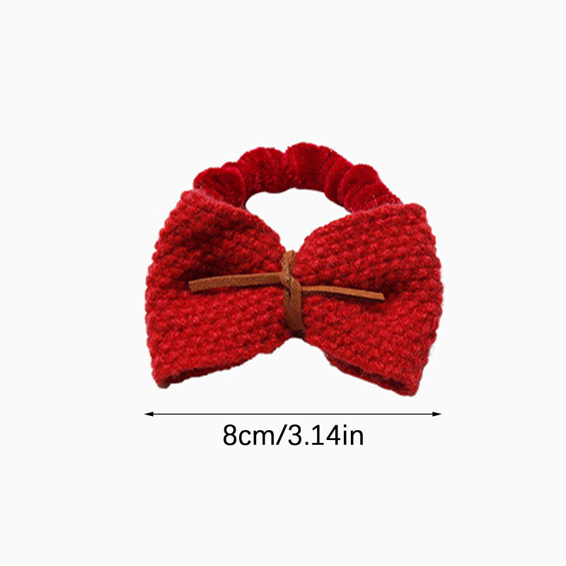 Temperament je svestran, crveno cvijeće s mašnama, ženska gumica za kosu, konop za kosu, kožna traka za kosu