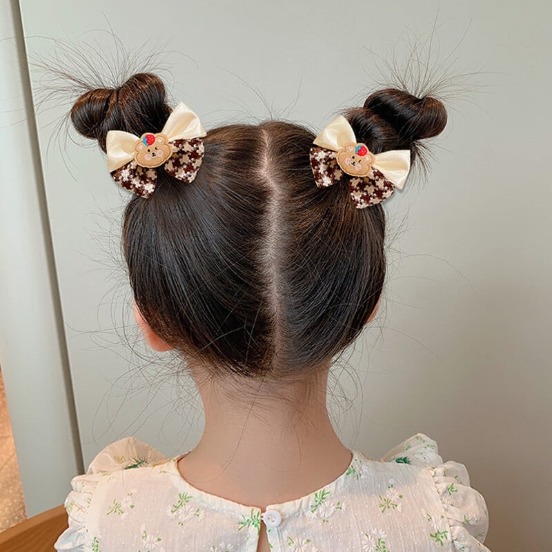 10 bucăți/set fete cu desene animate bandă de păr papion dulci benzi elastice de cauciuc prințesă flori scrunchies accesorii de păr pentru copii