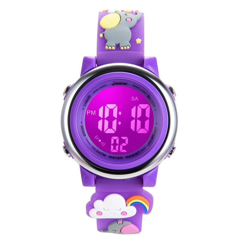 UTHAI H120 Dječji sportski sat s crtanim filmovima Budilica 30M Vodootporan Dječji pametni sat Studenti Dječaci Djevojčice LED elektronički satovi