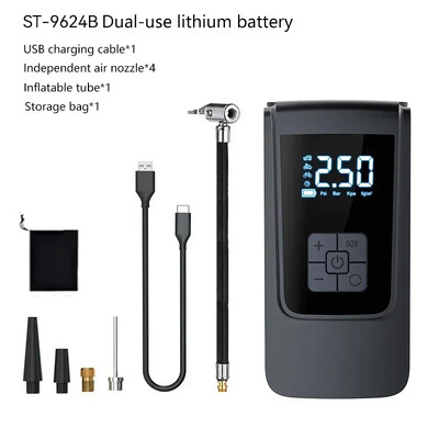 Bežična automobilska zračna pumpa Prijenosni zračni kompresor Električna pumpa za napuhavanje guma s LCD digitalnim zaslonom za automobile Motocikli Lopta za bicikl