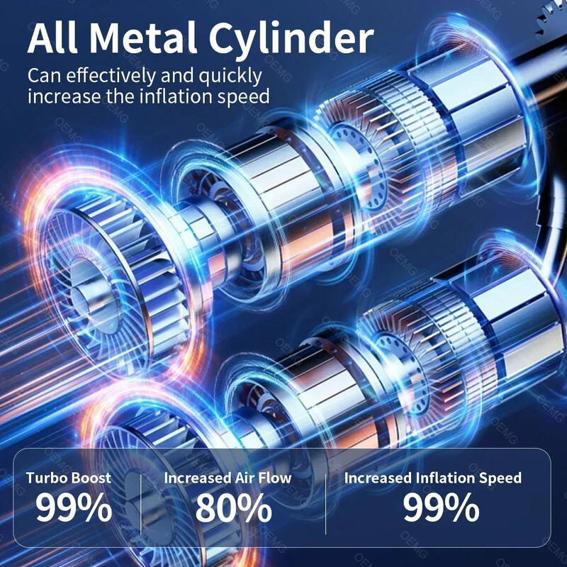 Bežična automobilska zračna pumpa Prijenosni zračni kompresor Električna pumpa za napuhavanje guma s LCD digitalnim zaslonom za automobile Motocikli Lopta za bicikl