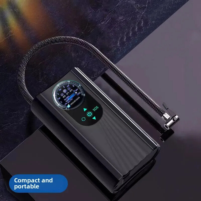 Afișaj digital Pompă de aer pentru mașină Pompă de aer pentru mașină Vehicul electric fără fir Portabil Umplere anvelope Pompă de aer universală multifuncțională