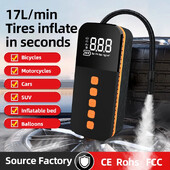 Compresor electric portabil, umflator anvelope, iluminare reîncărcabilă, oprire automată pentru mașină, motocicletă, pompă de aer, saltea de aer cu bile de bicicletă