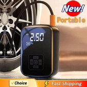 Compresor de aer portabil fără fir pentru mașină Pompă de aer Pompă electrică de umflare a anvelopei pentru motocicletă Bicicletă Barcă AUTO bile pentru anvelope gonflabile