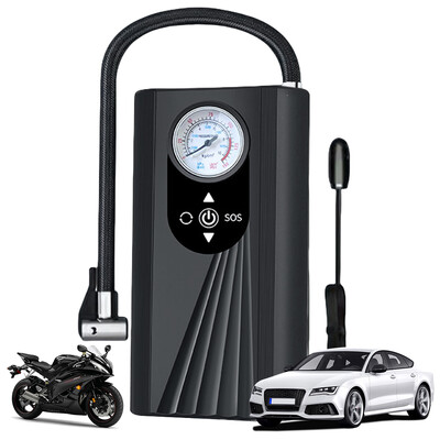 Pompă pneumatică electrică fără fir, reîncărcabilă, 150PSI, compresor de aer electric, pompă gonflabilă digitală pentru mașină, motocicletă, bicicletă