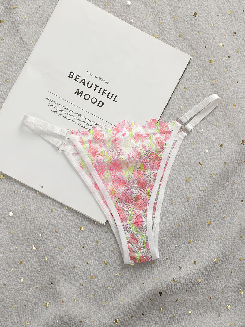 Set de lenjerie de corp pentru sutien cu margini de oțel pentru femei, stil subțire, roz, proaspăt, casual și romantic, YS023