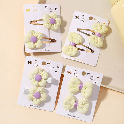 8 kom/set Dječja slatka tkanina, cvjetna mašna, kopča, set dodataka za kosu, djevojka, ukosnica, temperamentna kopča, dječji ukras za glavu, veleprodaja