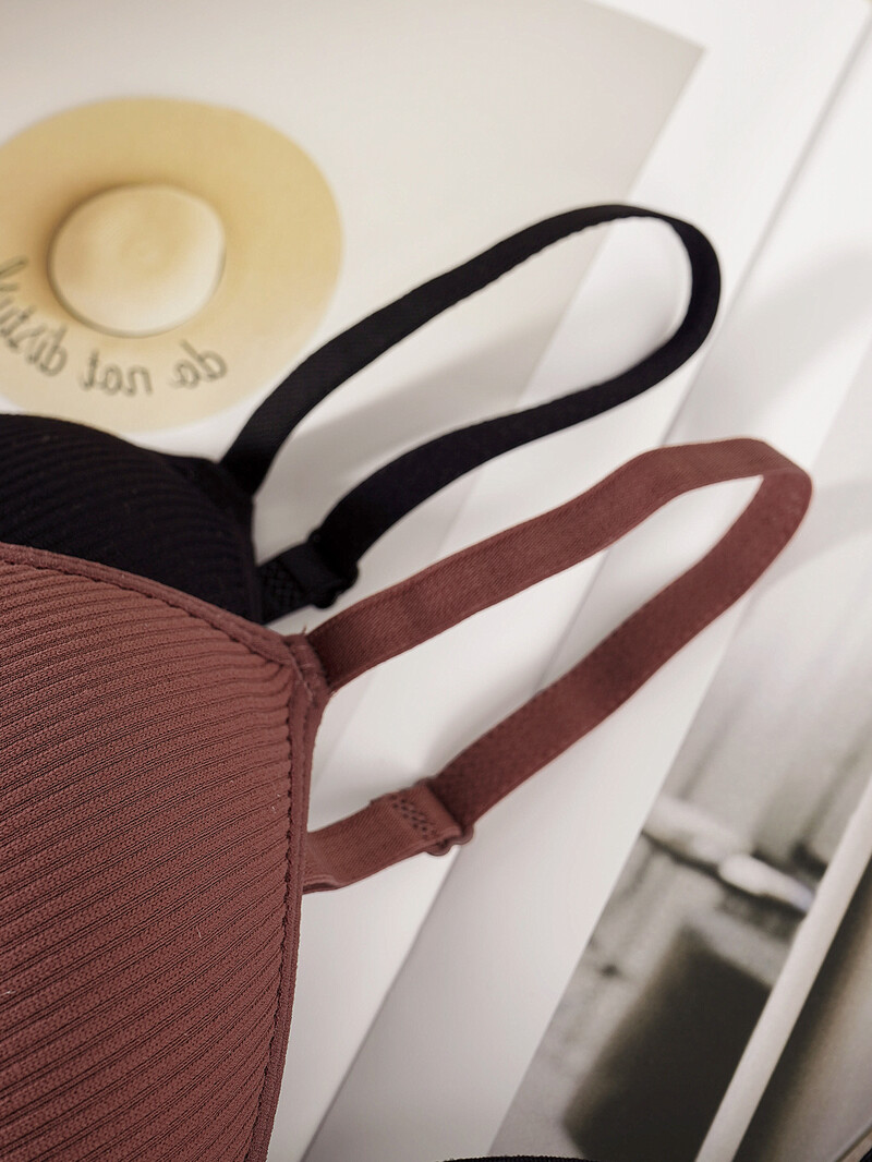 Lenjerie de damă sexy fără inele de oțel sutien cu adunare confortabil și respirabil pentru a satisface nevoile zilnice 2 piese