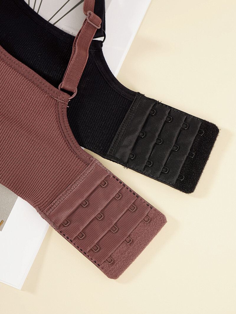 Lenjerie de damă sexy fără inele de oțel sutien cu adunare confortabil și respirabil pentru a satisface nevoile zilnice 2 piese